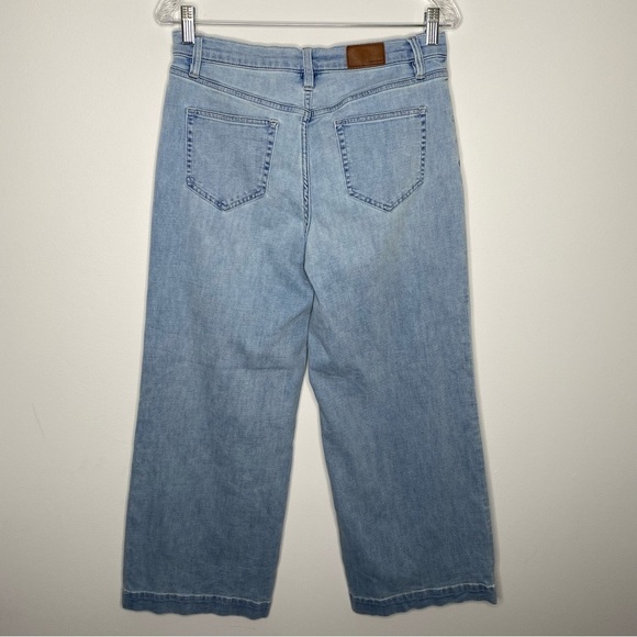 Lands' End Light Wash Wide Leg Jeans - Picture 3 of 11